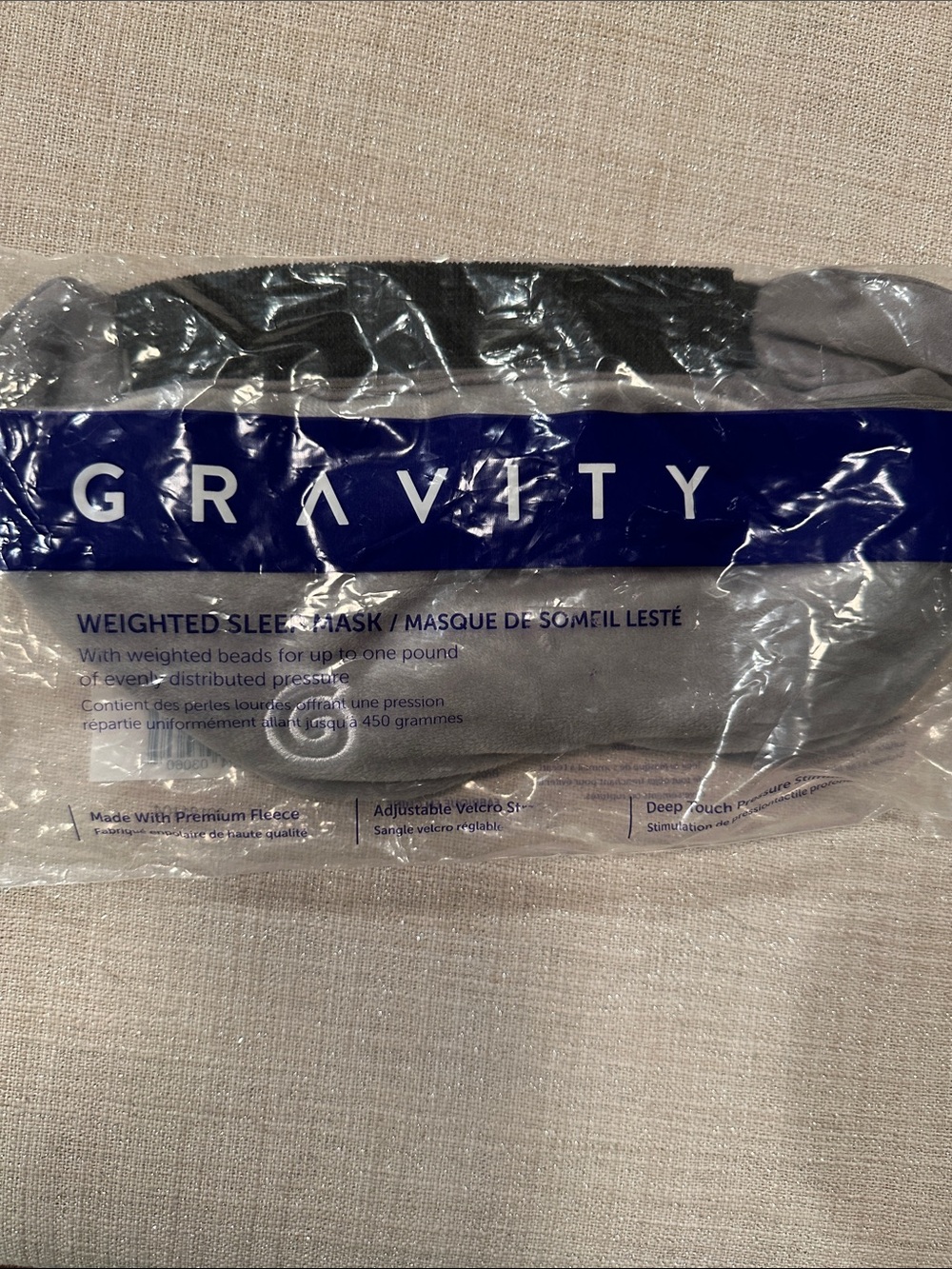 Weighted Sleep Mask - Dark Gray
